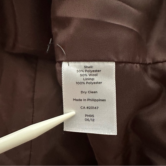 TALBOTS Oversized Wool Blend Herringbone Blazer Jacket Women’s Size 10 - Picture 8 of 11